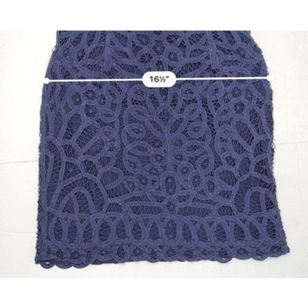 Lilly Pulitzer Reeve True Navy Sheath Dress SMALL Battenberg Lace Sleeveless - Picture 8 of 10
